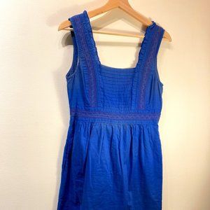 Maeve (Anthropologie) Blue Square-Neck Sundress, Size 4